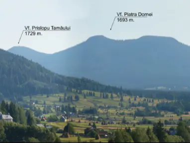 Poteca  - traversare sat Dornisoara - sat P Negri